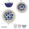 Pfaltzgraff Madison 12-Piece Stoneware Dinnerware Set - Organic Coupe Design