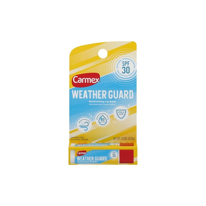 Carmex Bálsamo labial Moisurizing All Weather - SPF30, 0.15 oz