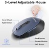 AUSDOM Wireless Keyboard and Mouse Combo: 2.4G Full-Sized Rechargeable Cordless