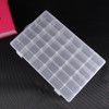 OULII 36 Compartments Clear Plastic Storage Box Jewelry Boxes