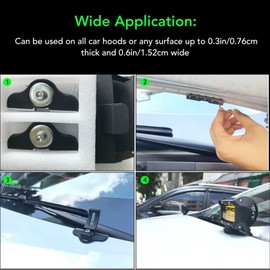 Light Bar Mounting Brackets, 2 Pack Universal Stainless Steel Work Light Bar Mounting Brackets LED Light Bar Bracket