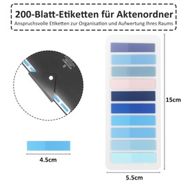 A4 Document Folder, Expanding Folder A4 with 200 Labels, 8 Compartments A4 Folder with Press Stud for Home, Office, School and Travel (Black)