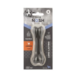 ZEUS Nosh Flexible Dog Chew Bones, Dog Chew Toys for Puppies Teething, Long Lasting Chicken Flavor, Small