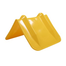 Mytee Products 8"x8"x12" Yellow Flatbed Corner Protector - V Shaped Edge Guard for Tie-Down Winch & Ratchet Straps - Fit 1 Straps Up to 4"- Plastic Corner Protector for Flatbed Trailer Cargo Load