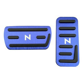 [YANMW] nbox Pedal Cover, Brake Pedal, Compatible with Honda nbox n-box N-WGN N-WGN N-Wagon, NBOX Custom N-VAN Aluminum Foot Pedal, Brake Axle Cover, N-BOX JF5, JF6, Easy Installation (Blue)