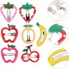 14-Piece Fruit Shaped Hair Clips and Snap Hair Accessories, Multicoloured