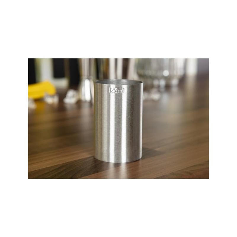 Beaumont Thimble Measure Stainless Steel Bar 125ml Clubs Wine Spirit