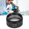 0.7X Stereo Microscope Objective Lens HD Large View Metal Auxiliary