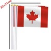 25 Pack Canada Handheld Small Flag,Mini Canadian Hand Held Miniature