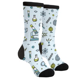 Scientific Laboratory Unisex Novelty Crew Socks Casual Funny Crazy Dress Socks Gift