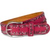 styleBREAKER Studded belt with different coloured small studs, belt, shortenable,