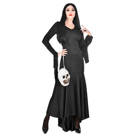 Widmann 01874 mortice Morticia Costume, Black, XL