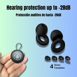EAR PLUGS QUIET Earplugs for Sleeping, Noise Reducing, Ultra Comfortable for Sleeping, Studying, Travel, Concerts, Festivals. Reduction 25-28dB (SNR), Soft and Flexible Hearing Protection, Comfortable