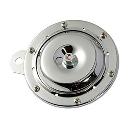 HORN UNIVERSAL 12V CHROME 100mm Diameter