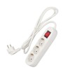 European Power Strip 3 Way ABS and Copper Multiple Outlet