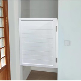 Saloon Swinging Doors 30/32/36 Inch Wide, White Heavy Duty Swinging Half Door with Hinges and Hardware, Single Swing Cafe Doors for Doorway Bar Kitchen Decor