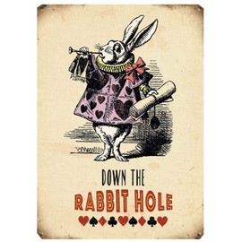 Fridge Magnet - Alice in Wonderland - Down the Rabbit Hole