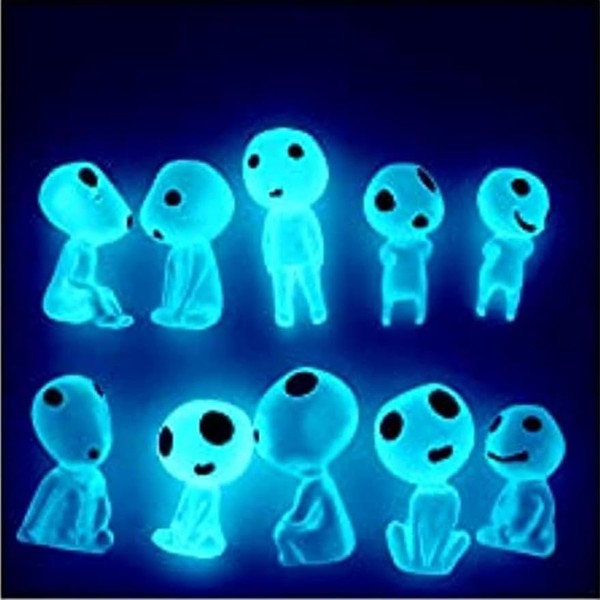 PEGAWING 10pcs Random Fairy Garden Statues Luminous Ghost Tree Elves