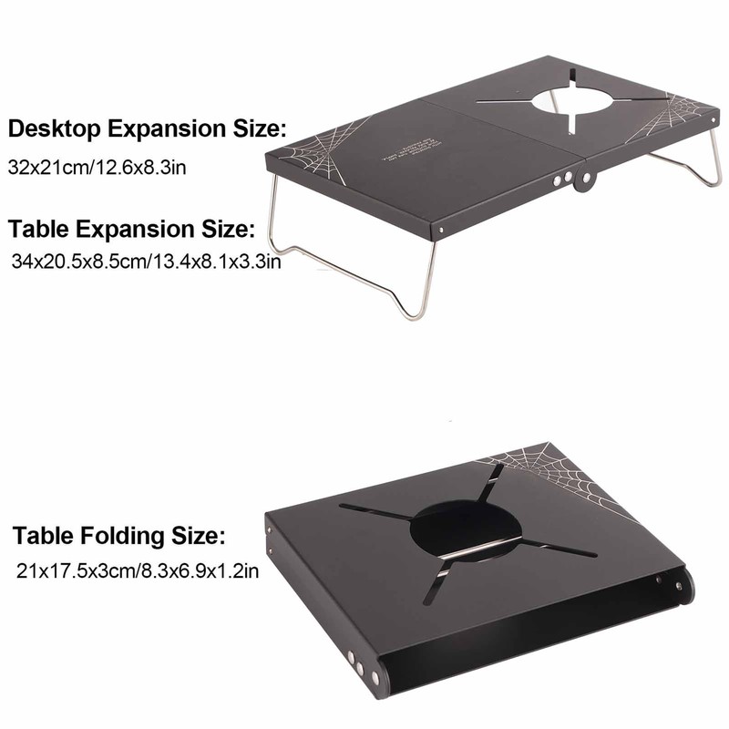 Picnic Table Aluminum Alloy Foldable Portable Mini Camping Stove Table