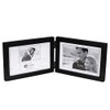 Malden International Designs Black Concept Wood Picture Frame, Double Horizontal,