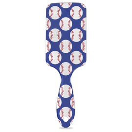 Kids Detangler Hair Brush Hairbrush for Boys Girls, Detangling Brush Smooth for Wet Dry Thin Long Curly Hair, Glide Through Tangles with Ease and Massage Scalp (Blue Baseball)
