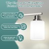 Ascher Bathroom Light Fixtures, 4-Light Vanity Light Over Mirror, Brushed