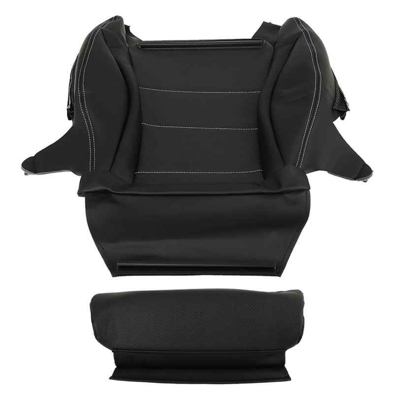 WFLNHB Artificial Leather Front Driver Side Bottom Seat Cover Black