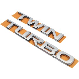 Automobile Tailgate Twin-Turbo Supercharged Logo for 2024 2025 Lexus Gx550 550h 3D Letter Logo Body Badge Exterior Modified Decorative Accessories (Silver)