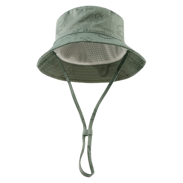 Zsedrut Dinosaur Baby Summer Hat Cotton Breathable Sun Cap with