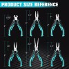 DURATECH 6PC Mini Pliers Needle Nose Diagonal Long Nose Bent