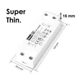 illuburg LED Transformer 500 mA Constant Current 7.5 W - 15 W Flat LED Power Supply Driver Transformer Ballast Driver Power Supply