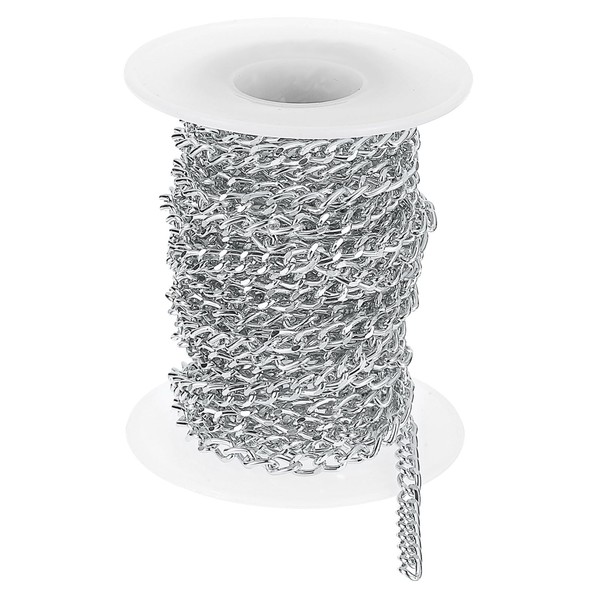 sourcing map 16.4Feet Aluminum Link Chain, Link Cable Chain Oval
