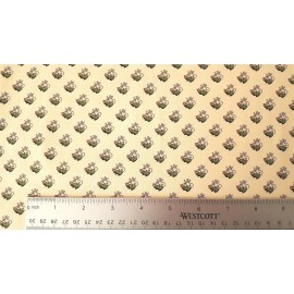 Marcus Brothers Textiles Devon County BTY Karen Styles Marcus Brothers Civil War Floral Green Gold Ivory