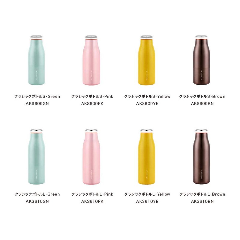 BGM AKS610BN Water Bottle, 16.9 fl oz (500 ml), Vacuum