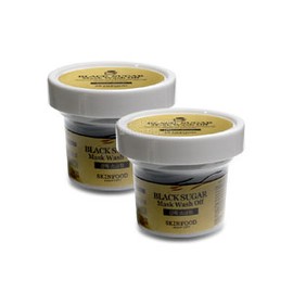 SKINFOOD Black Sugar Mask Wash Off 120gx2ea Exfoliation / 스킨푸드 블랙슈가 마스크 워시 오프 120gx2ea 각질제거