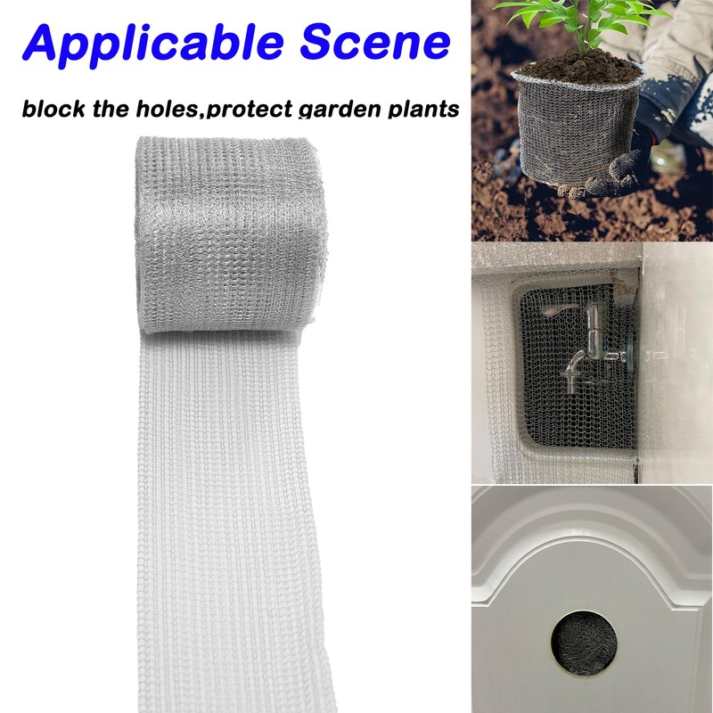 AWIORETON Wire Mesh for Mice Control 5 in X 36Ft,Hole