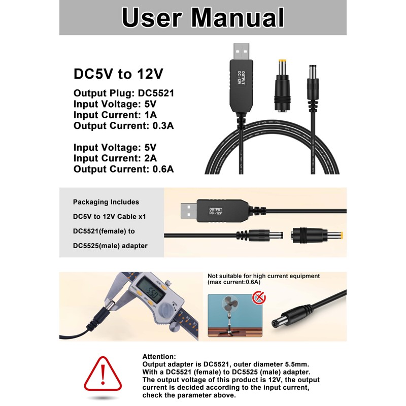 iGreely USB Voltage Step Up Converter - DC 5V to