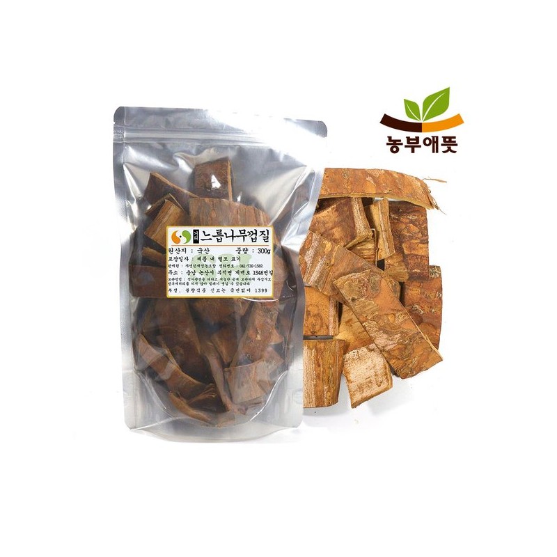 국산 느릅나무껍질 거피 300g 껍질제거 Domestic Ulmus Bark Powder 300g