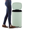 happimess happimess HPM1011H Curtis 8-Gallon Step-Open Trash Can, Fingerprint Resistant,