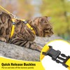 PUPTECK Adjustable Cat Harness and Leash Set Escape Proof Kitten
