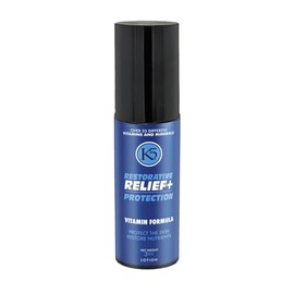 K5 Restorative Relief+ Protection – Crema hidratante que desafía la edad – Fabricado en Estados Unidos – Vitaminas, colágeno y niacinamida, 3 onzas