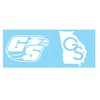 Georgia Southern Eagles Cooler Decals (CC WHT GS Eagle/State 2-Pack