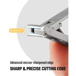 KeyUnity KN02 Nail Clippers for Fingernails and Toenails, Foldable Stainless Steel Nail Clippers with Collection Container for Keychain, Travel & EDC Gift for Men and Women