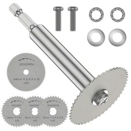 Inside Pipe Cutter for PVC Pipe, 1/4" Hex Shank PVC Plumbing Inside Cutter Internal Plastic Pipe Cutter Set (32mm Saw Blades*3, 44mm Saw Blades*1）Inside Tube Plumbing Pipe Cutter Tool