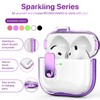 RFUNGUANGO (with Safety Lock) Transparent Protective case for Airpods 4th