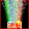 Ivtivfu Fireworks Bubble Machine, Automatic Fireworks Bubble Maker with Lights