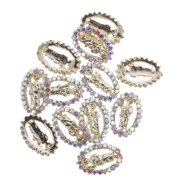 BIUDECO Nail Charms Jesus Design 24pcs Set for Women Sturdy and Color-resistant Manicure Accents