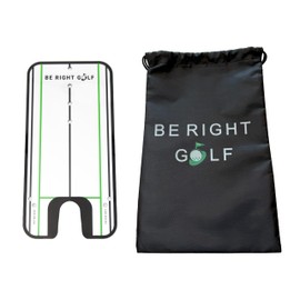 Be Right Golf Putting Alignment Mirror, Portable Practice Putting Training Aid, Use Outdoors or on Indoor Putting Mat