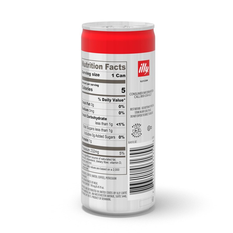 illy Ready To Drink Coffee, CLASSICO Cold Brew, 8.5 Ounce