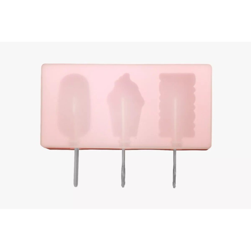 Innova Market Molde Silicón Paletas Ice Cream 3 Tipos